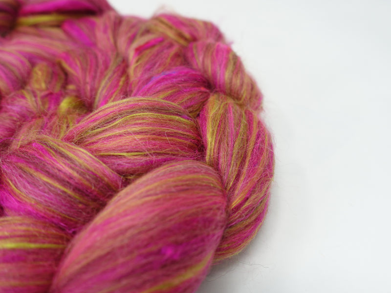 Cochineal- Pigments- Merino, Sari Silk, Mulberry Silk & Llama. 100g