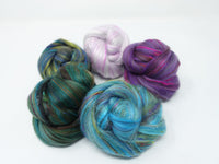 Mixed Pigments- Merino, Sari Silk, Mulberry Silk & Llama. 100g