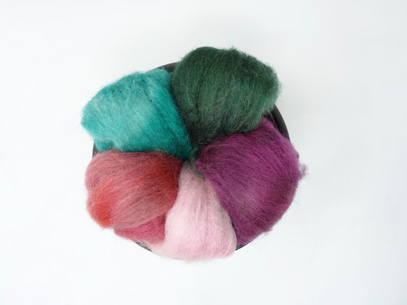 Seasonal Changes Collection- April 2024 Bloom - 100g Cambrian (Welsh x BFL) Wool