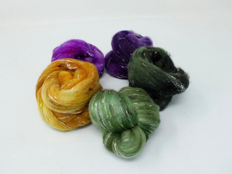 Tweed Wool, Mixed Colour Pack. South American Wool & Nepps. Sprightly 100g