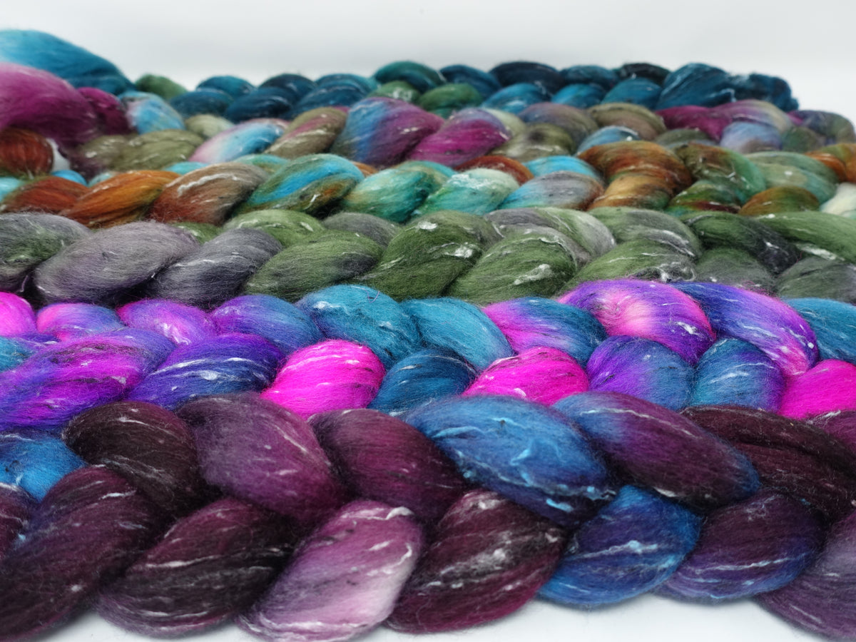 Dyers Half-Dozen- Tweed Wool, 6 co-ordinating mini braids, Hand Dyed Wool, 360g (Copy) (Copy)