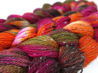 Hand Dyed Variegated Warp- BFL & Tweed ~350m per 100g. 150 ends. ~2.3m or 4.8m length