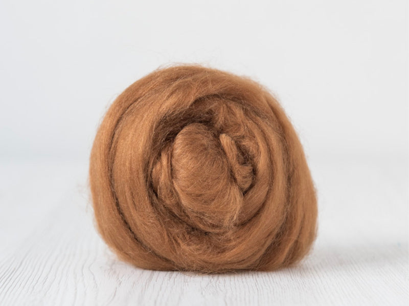 Cinnamon- Tussah Silk Tops- 50g & 100g (DHG)