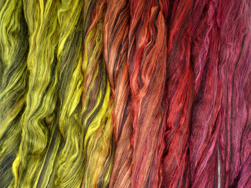 Sand Circus Gradient Pack- Blended Spinning Fibre, Gradient Roving Set, 140g, 4.9oz