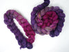 Textured Blend, BFL, Manx Loaghtan, Sari Silk. Hand Dyed Gradient. 100g