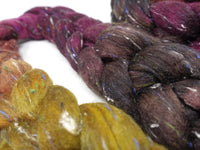 Tweed Wool. South American Wool & Viscose Tweed Nepps. Hand Dyed Gradient 100g