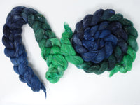 Tweed Wool. South American Wool & Viscose Tweed Nepps. Hand Dyed Gradient 100g