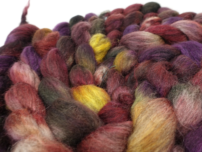 Cymreig. Welsh Wool & Kid Mohair. Hand Dyed Variegated - 100g
