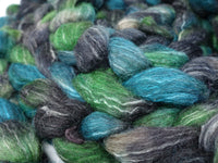 BFL, Alpaca & Seacell. Hand Dyed Variegated 100g
