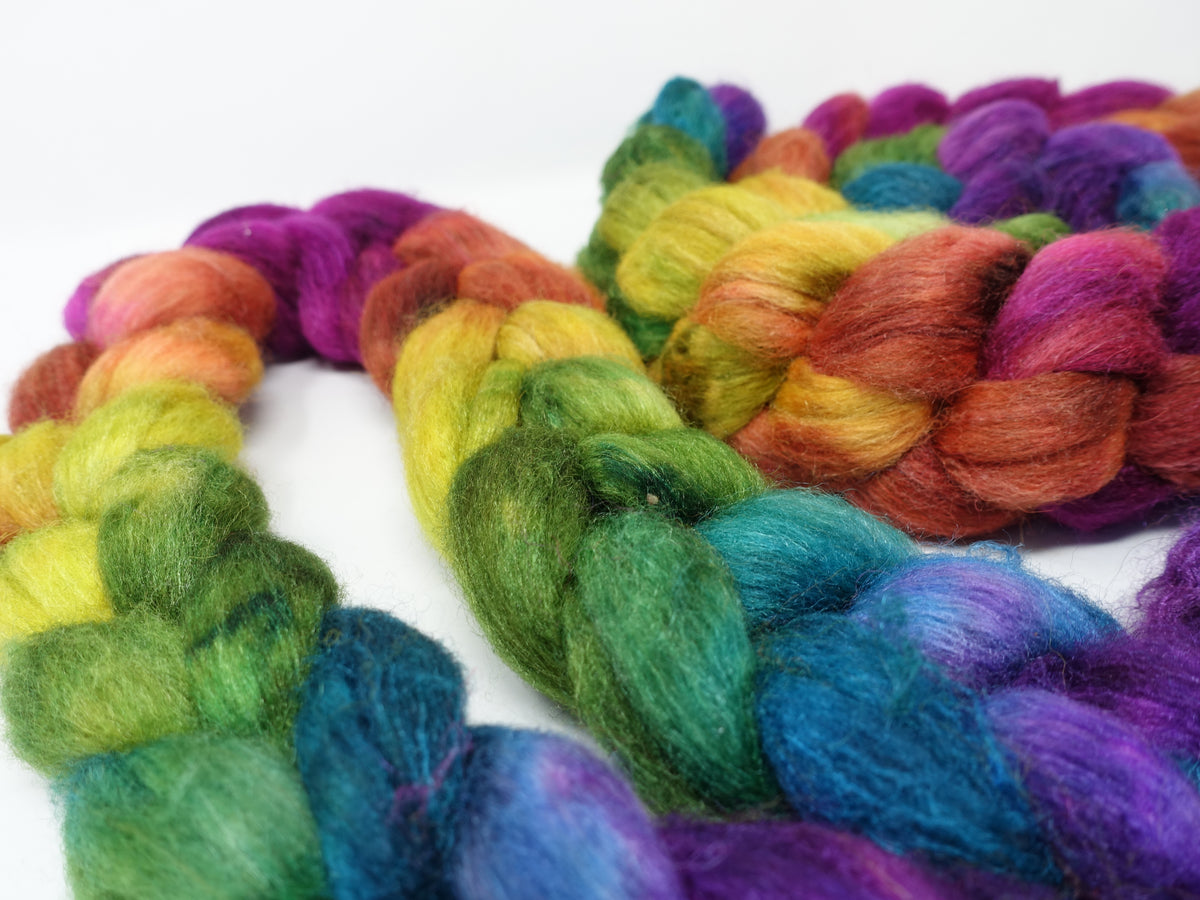 Sock Fibre, Superwash Cheviot, Silk & Bio-Nylon. Mirror Gradient 100g
