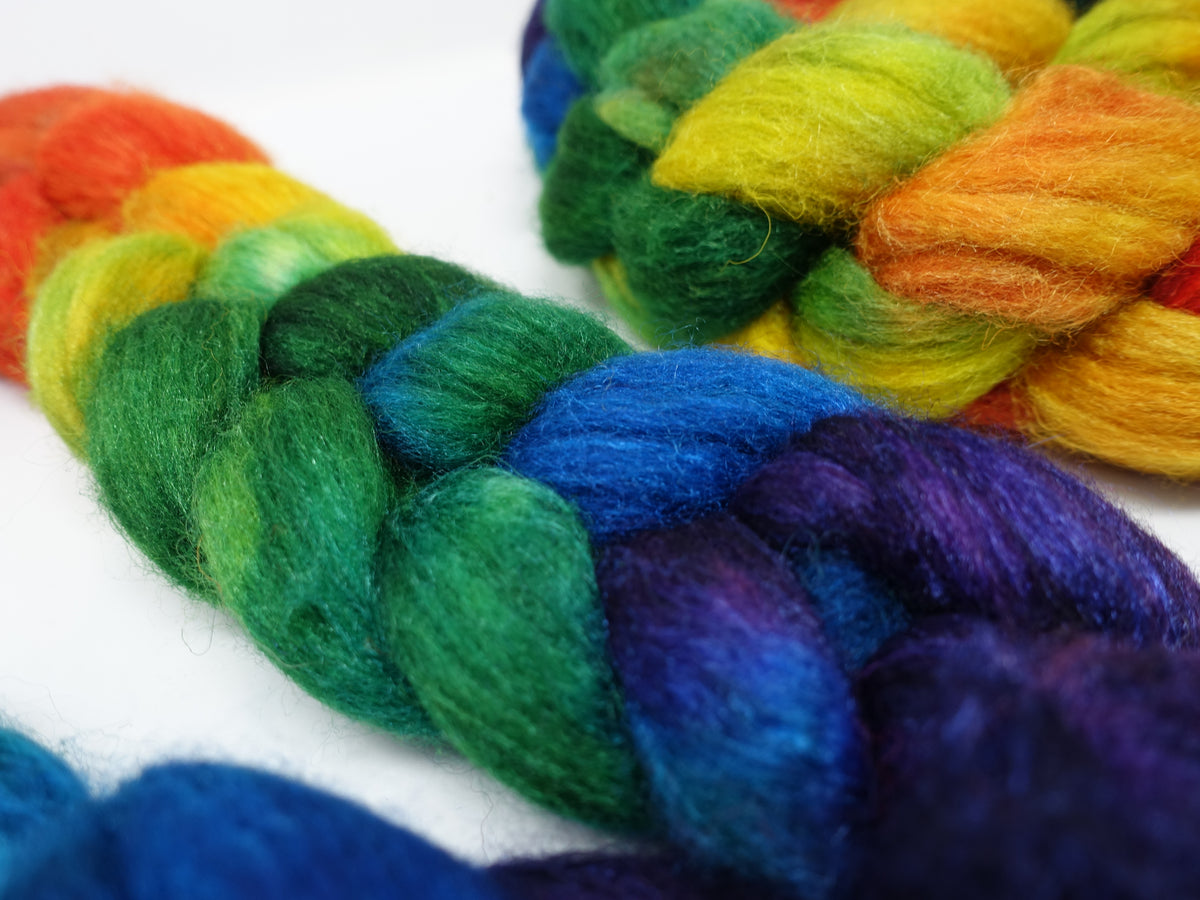 Sock Fibre, Superwash Cheviot, Silk & Bio-Nylon. Mirror Gradient 100g