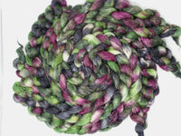 Romney, Silk & Linen. Hand Dyed Variegated - 100g. British Wool