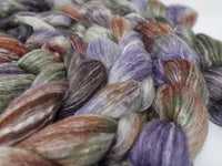 Corriedale & Lotus,  Hand Dyed Variegated. 100g