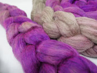 Superfine Merino, Silk & Camel. Hand Dyed Gradient 100g