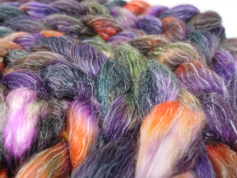 Superwash BFL & Ramie, Hand Dyed Variegated, 100g