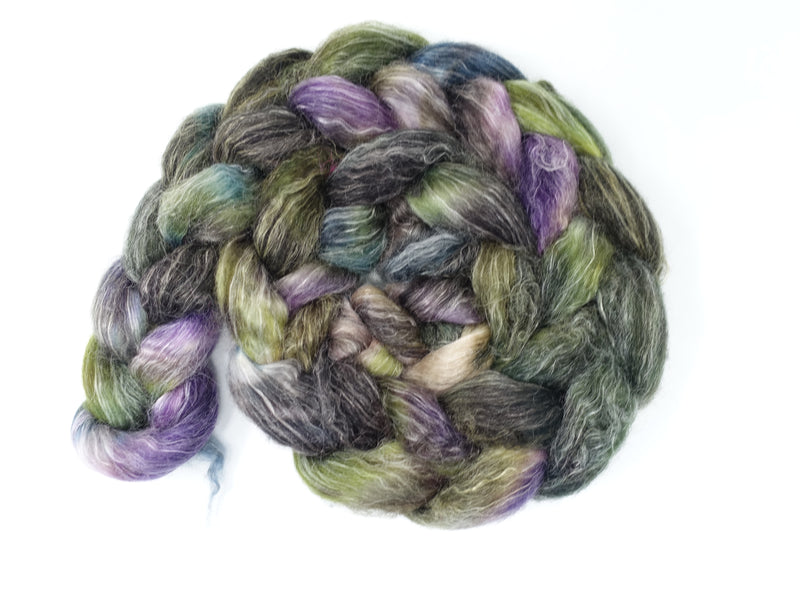 Superwash BFL & Ramie, Hand Dyed Variegated, 100g