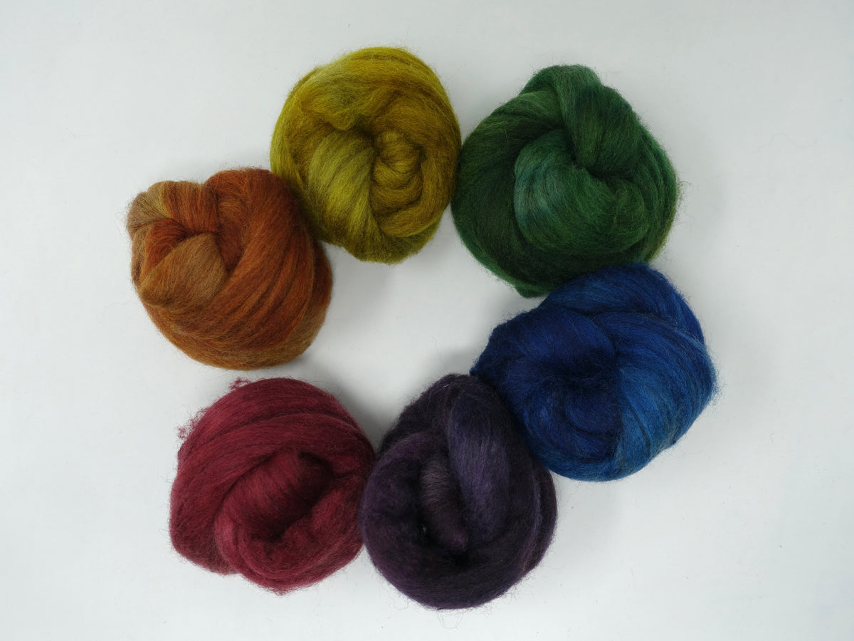 Polwarth & Yak. Mixed Colour Pack- Spectrum. 120g