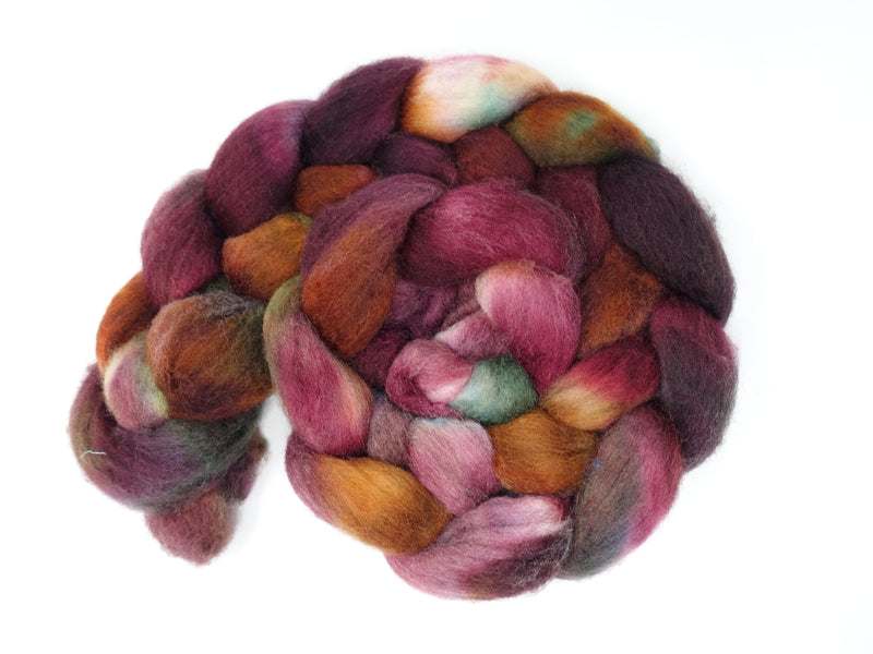 Cambrian Wool, Hand Dyed Variegated. Welsh x BFL Wool, 100g.