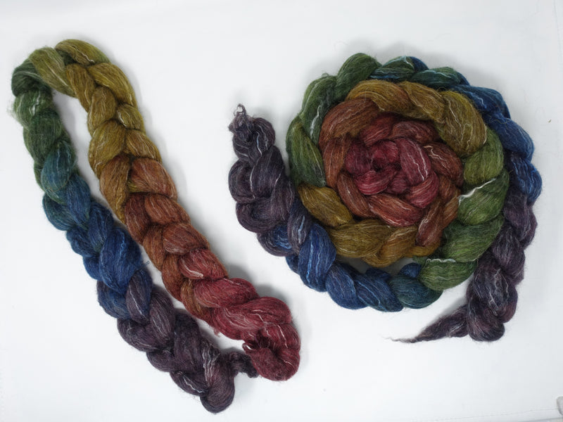 BFL, Alpaca & Seacell. Hand Dyed Gradient 100g