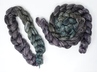 Corriedale & Lotus,  Hand Dyed Gradient. 100g