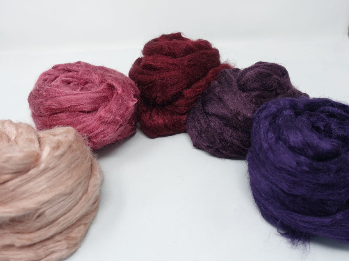 Berry Tussah Silk Bundle