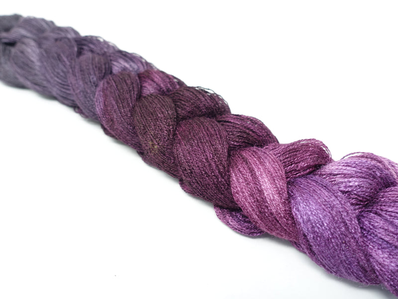 Hand Dyed Gradient Warp- Tussah Silk 2/20NM ~1000m per 100g, 320ends ~2.2m length