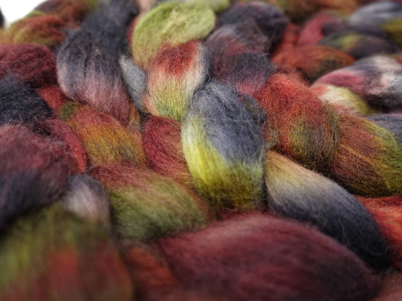 Polwarth & Yak. Hand Dyed Variegated. 100g