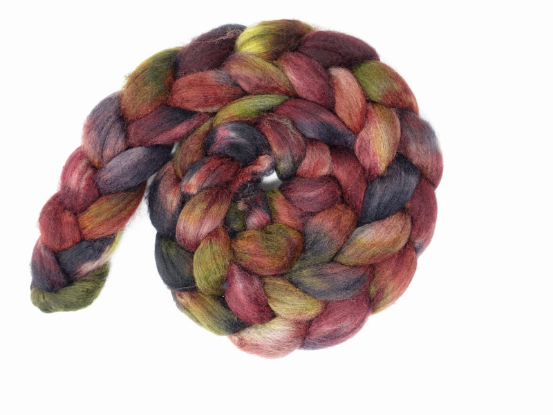 Polwarth & Yak. Hand Dyed Variegated. 100g