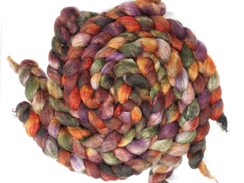 Cymreig. Welsh Wool & Kid Mohair. Hand Dyed Variegated - 100g