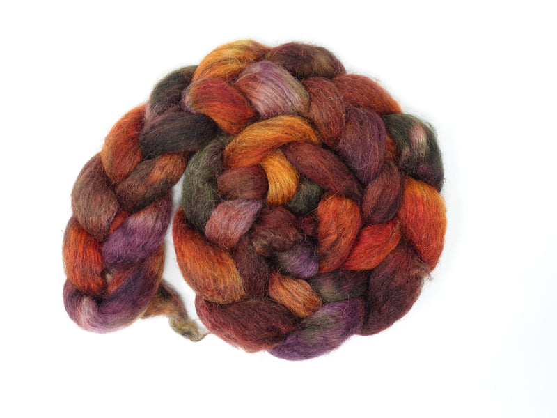 Cymreig. Welsh Wool & Kid Mohair. Hand Dyed Variegated - 100g