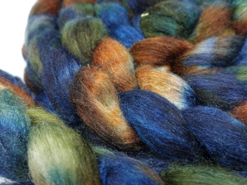 Sock Fibre, Superwash Cheviot, Silk & Bio-Nylon. Variegated 100g