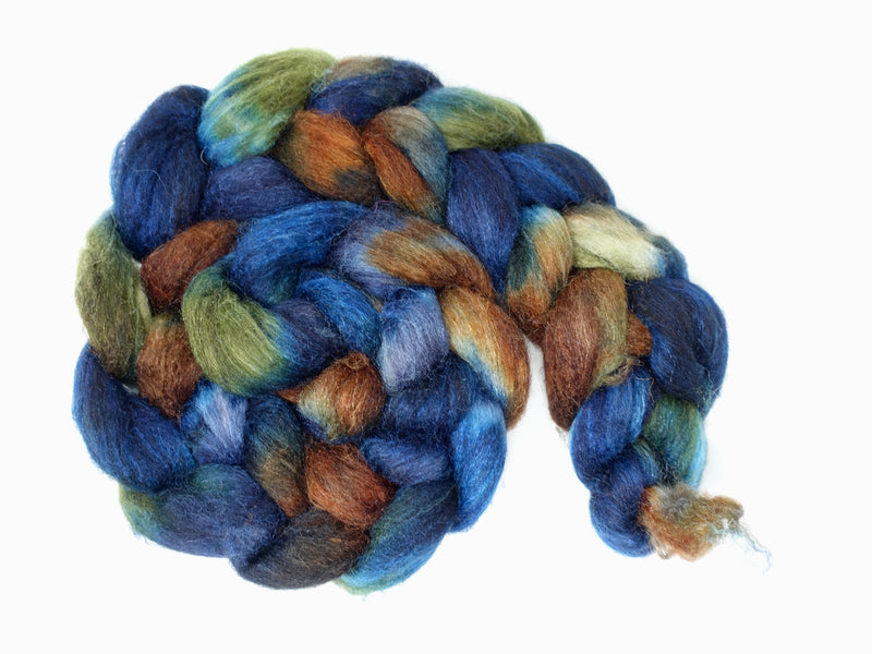 Sock Fibre, Superwash Cheviot, Silk & Bio-Nylon. Variegated 100g