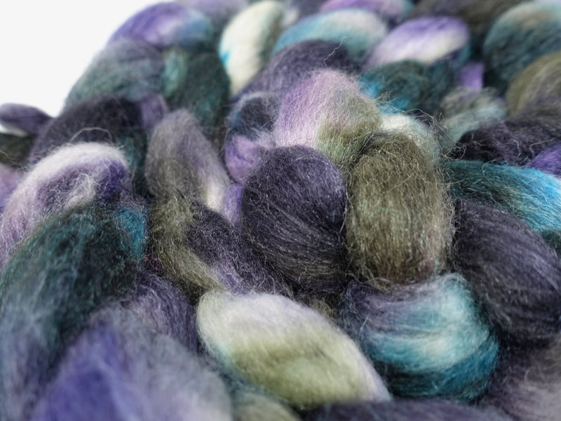 Sock Fibre, Superwash Cheviot, Silk & Bio-Nylon. Variegated 100g