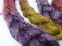 Kid Mohair & Peduncle Silk, Hand Dyed Gradient. 100g