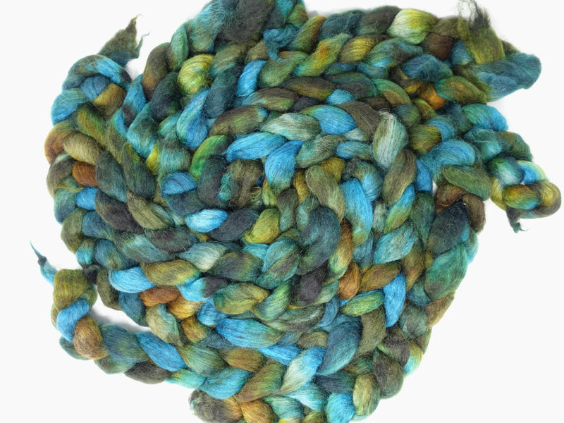 Cymreig. Welsh Wool & Kid Mohair. Hand Dyed Variegated - 100g