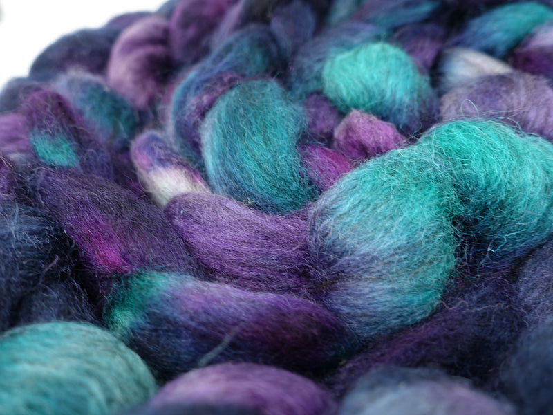 Cymreig. Welsh Wool & Kid Mohair. Hand Dyed Variegated - 100g