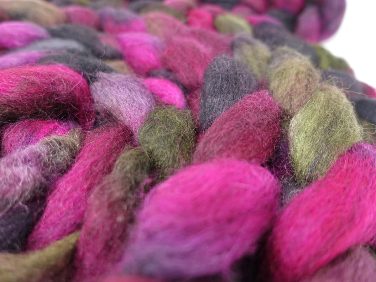 Cymreig. Welsh Wool & Kid Mohair. Hand Dyed Variegated - 100g