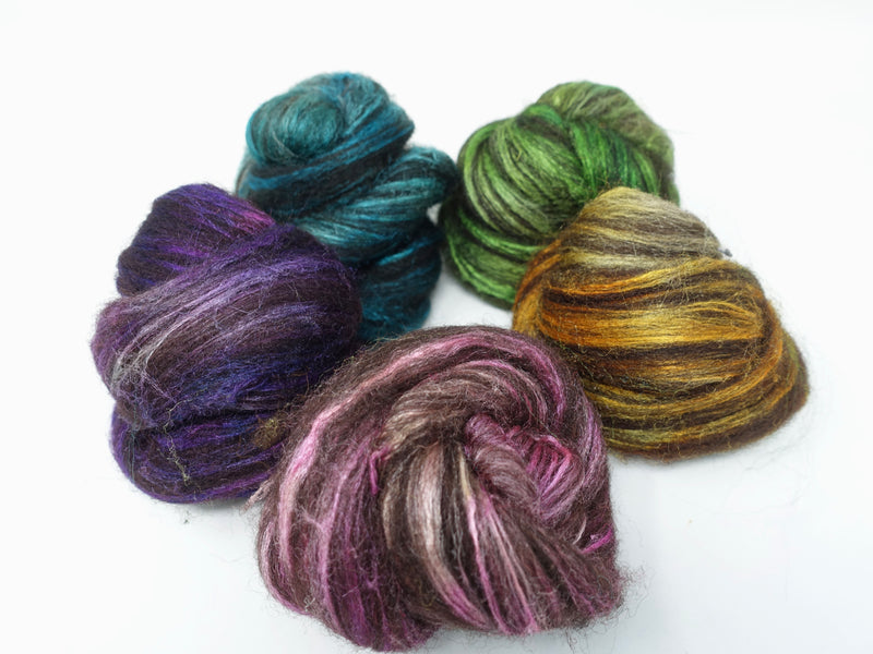 Zwartbles & Silk, Mixed Colour Pack. Cryptic. 100g