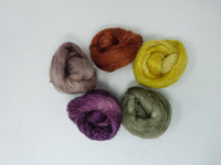 Romney, Silk & Linen. Mixed Colour Pack. Rustic- 100g.