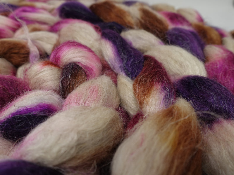 Romney, Silk & Linen. Hand Dyed Variegated - 100g.