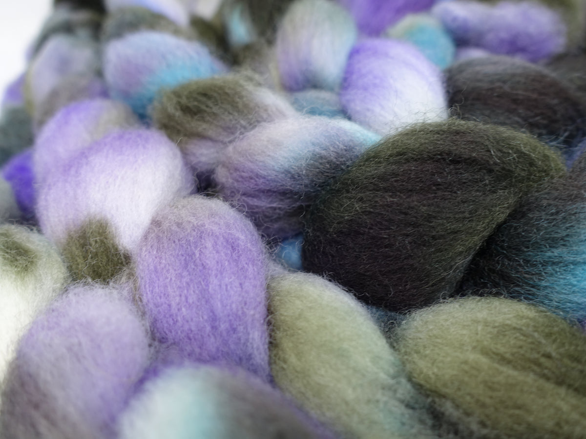 Cambrian Wool, Hand Dyed Variegated. Welsh x BFL Wool, 100g