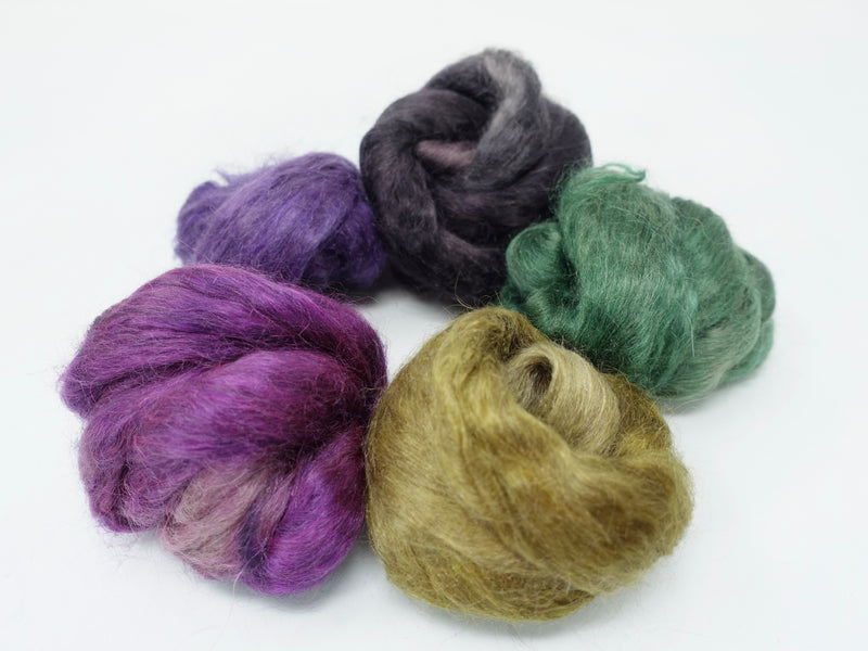 Kid Mohair & Peduncle Silk, Mixed Colour Pack. Grandeur- 100g