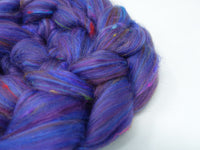 Cobalt- Pigments- Merino, Sari Silk, Mulberry Silk & Llama. 100g