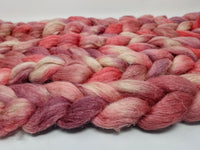 Romney, Silk & Linen. Hand Dyed Semi-Solid-100g