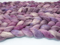 Romney, Silk & Linen. Hand Dyed Semi-Solid-100g