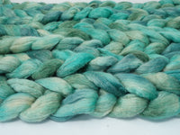 Romney, Silk & Linen. Hand Dyed Semi-Solid-100g