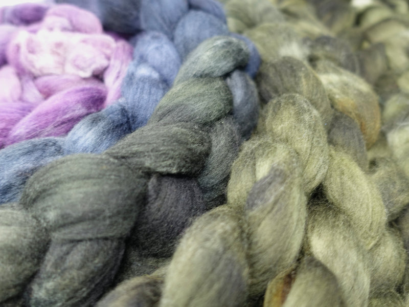 Rambouillet, Hand Dyed, Gradient & co-cordinating Semi-Solid. 100g