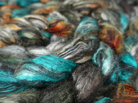 Alpaca & Tussah Silk, Hand Dyed Variegated,  100g