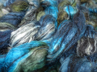 Alpaca & Tussah Silk, Hand Dyed Variegated, 100g