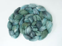 Tweed Wool. South American Wool & Viscose Tweed Nepps. Hand Dyed Semi-Solid 100g